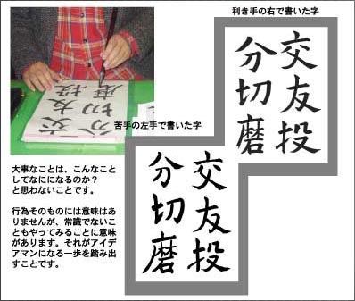 文字を書く